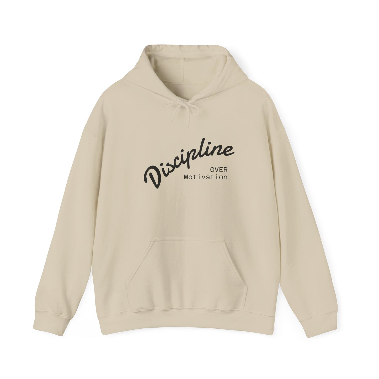 Discipline Over Motivation Hoodie, Unisex Sweatshirt, Cozy Gift for Athletes, Motivational Fashion, Inspirational Apparel