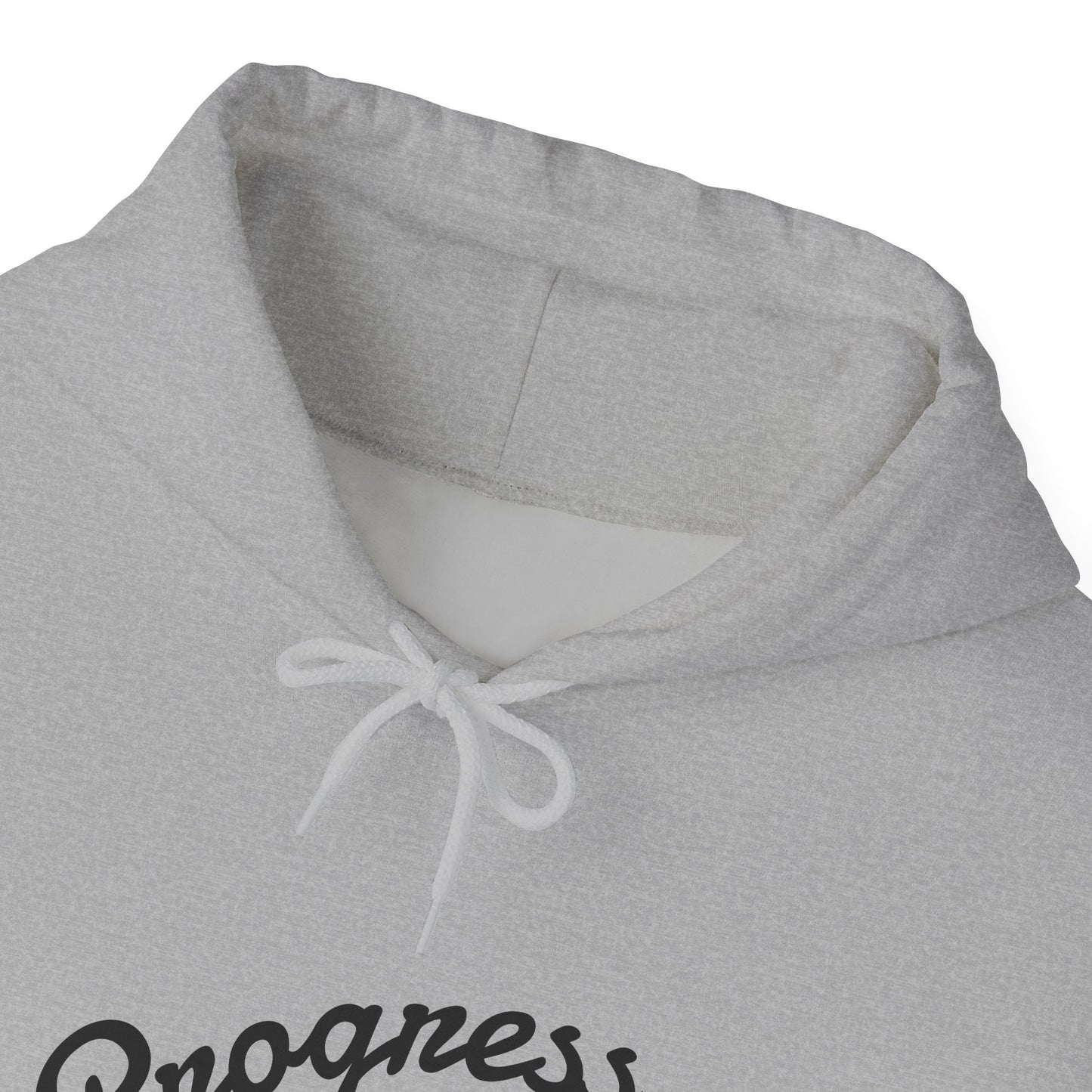 Man Progress Over Perfection - Minimalist Motivational Hoodie