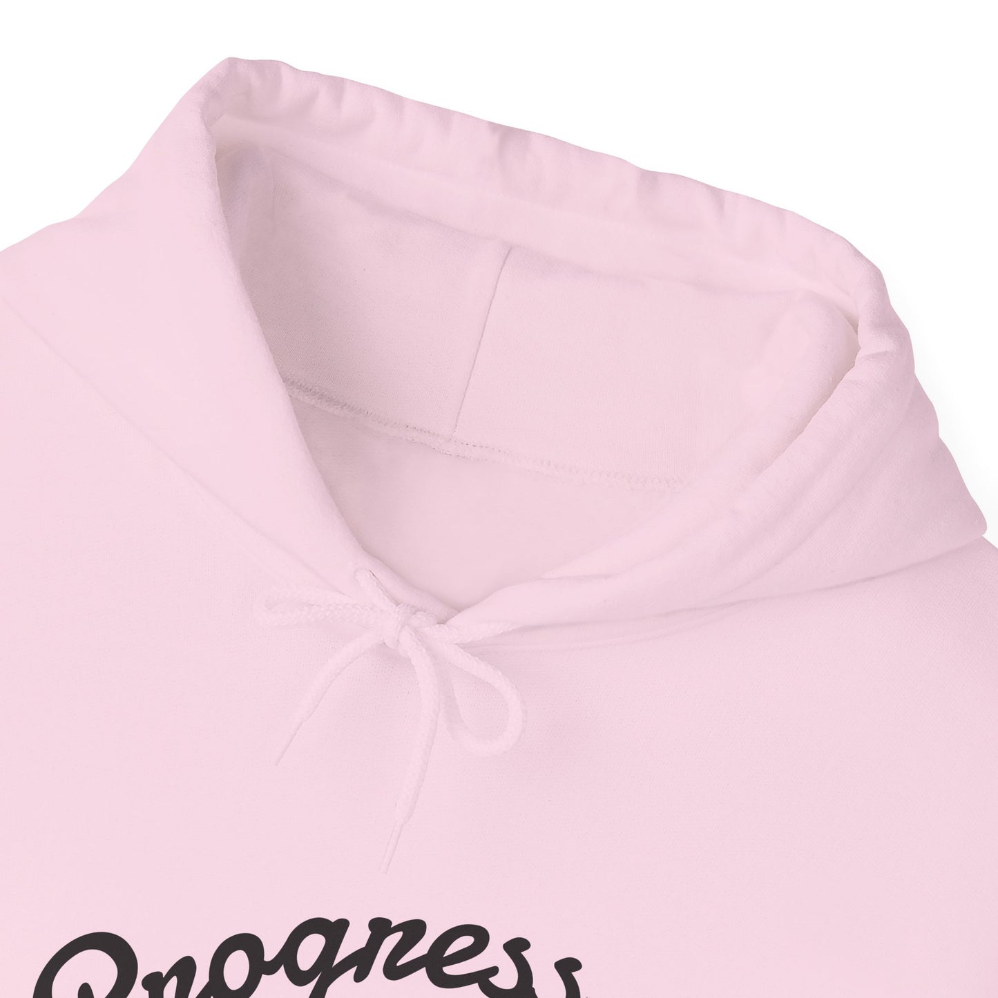 Man Progress Over Perfection - Minimalist Motivational Hoodie