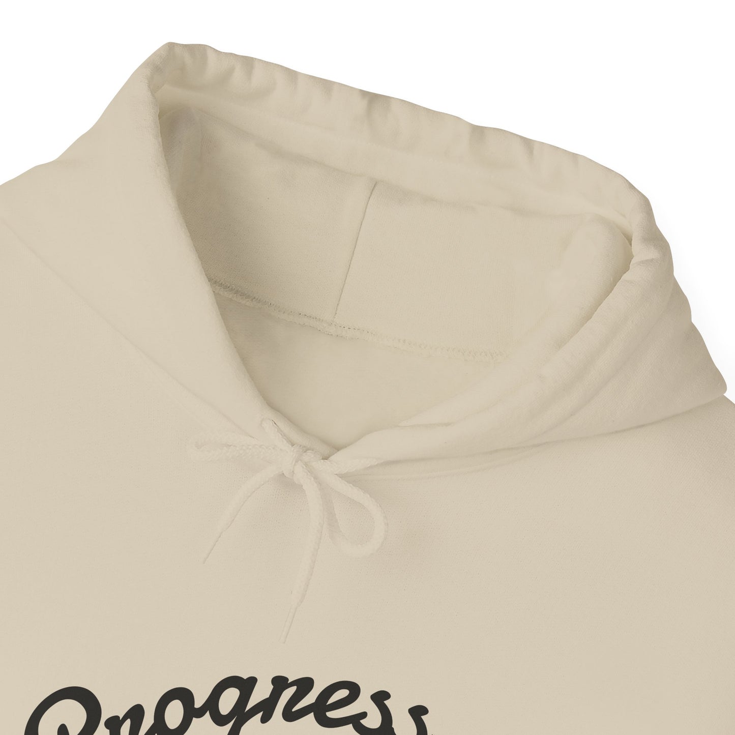 Man Progress Over Perfection - Minimalist Motivational Hoodie