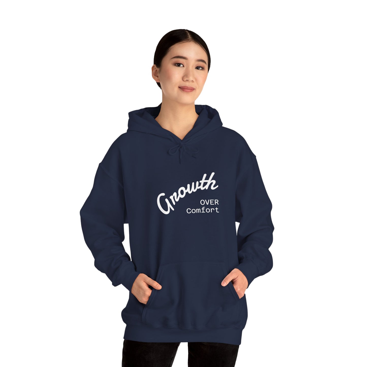 Growth Over Comfort Hoodie - Inspirational Unisex Sweatshirt for Personal Growth