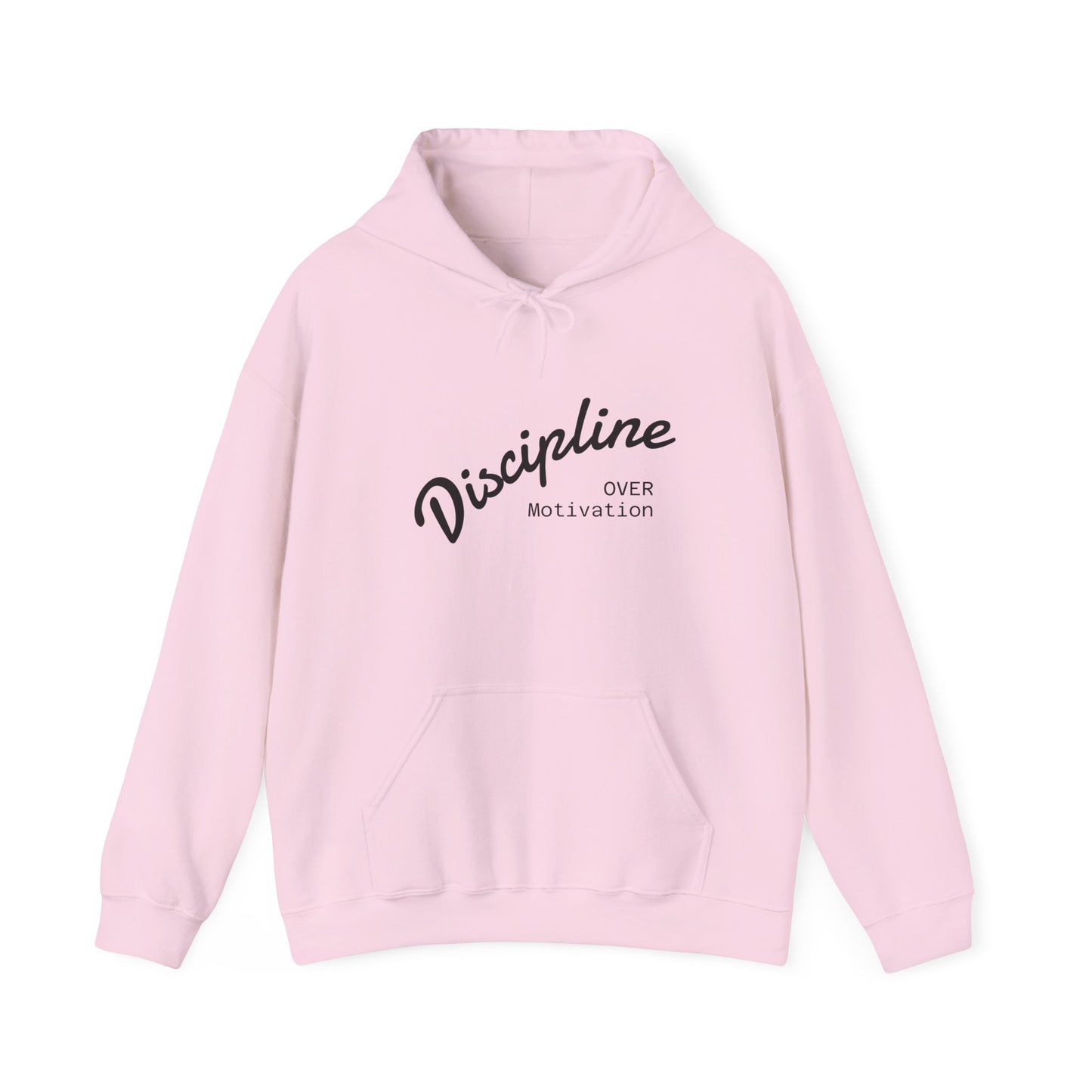 Motivational Hoodie: Discipline Over Motivation, Unisex Sweatshirt for Fitness Lovers, Cozy Gift for Athletes, Inspirational Apparel