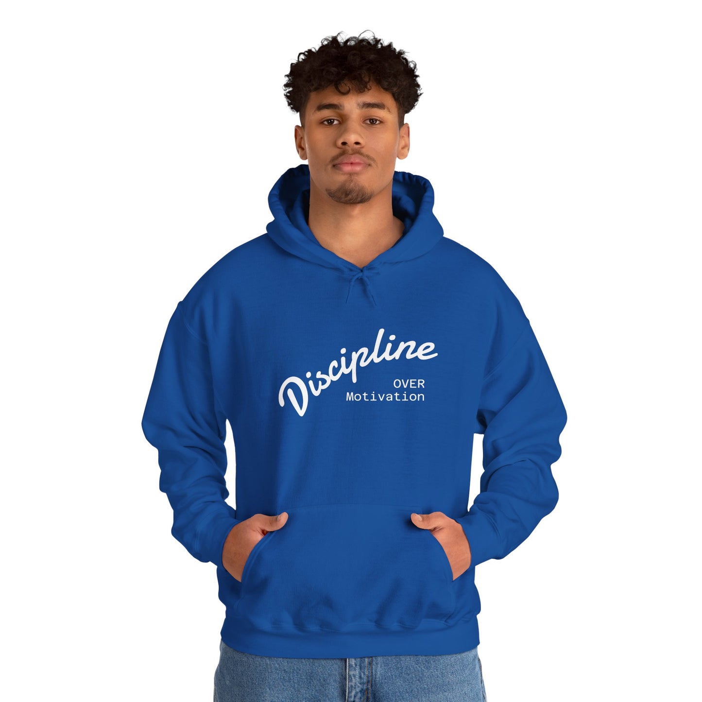 Discipline Over Motivation Hoodie, Unisex Sweatshirt, Cozy Gift for Athletes, Motivational Fashion, Inspirational Apparel