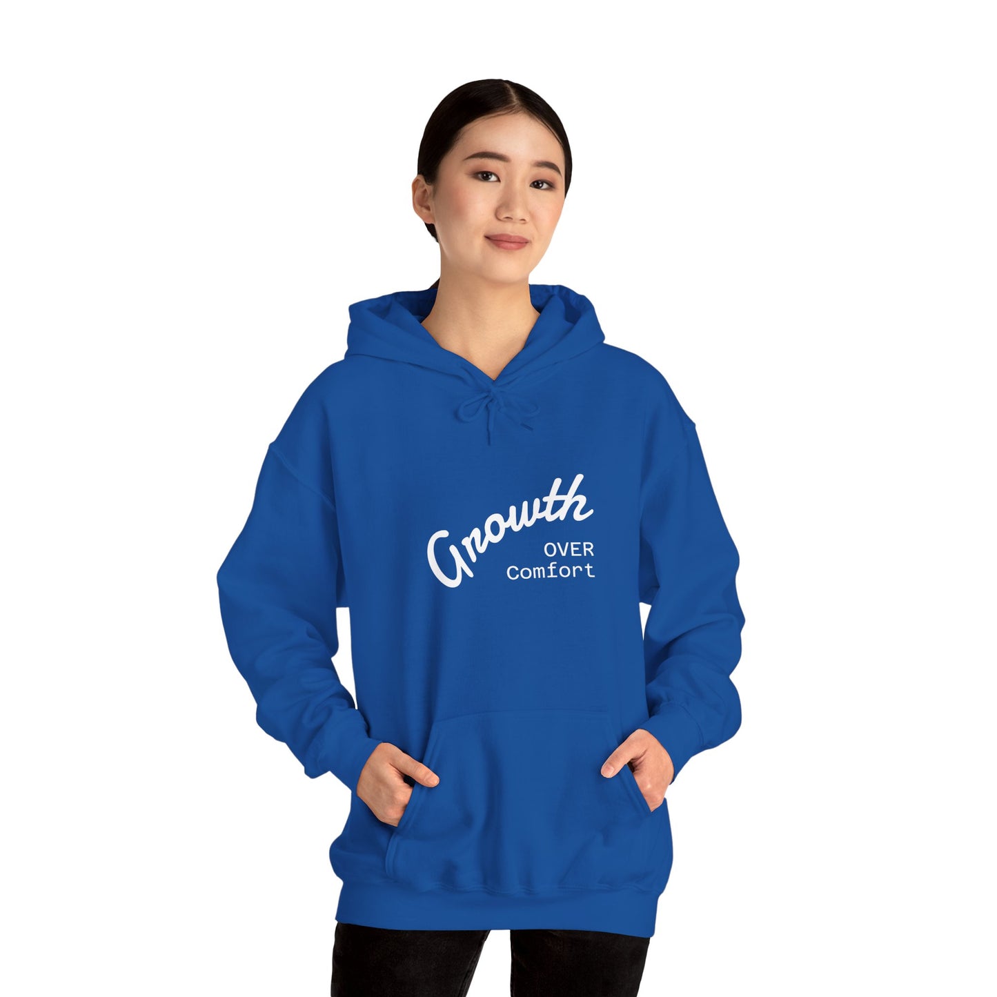 Growth Over Comfort Hoodie - Inspirational Unisex Sweatshirt for Personal Growth