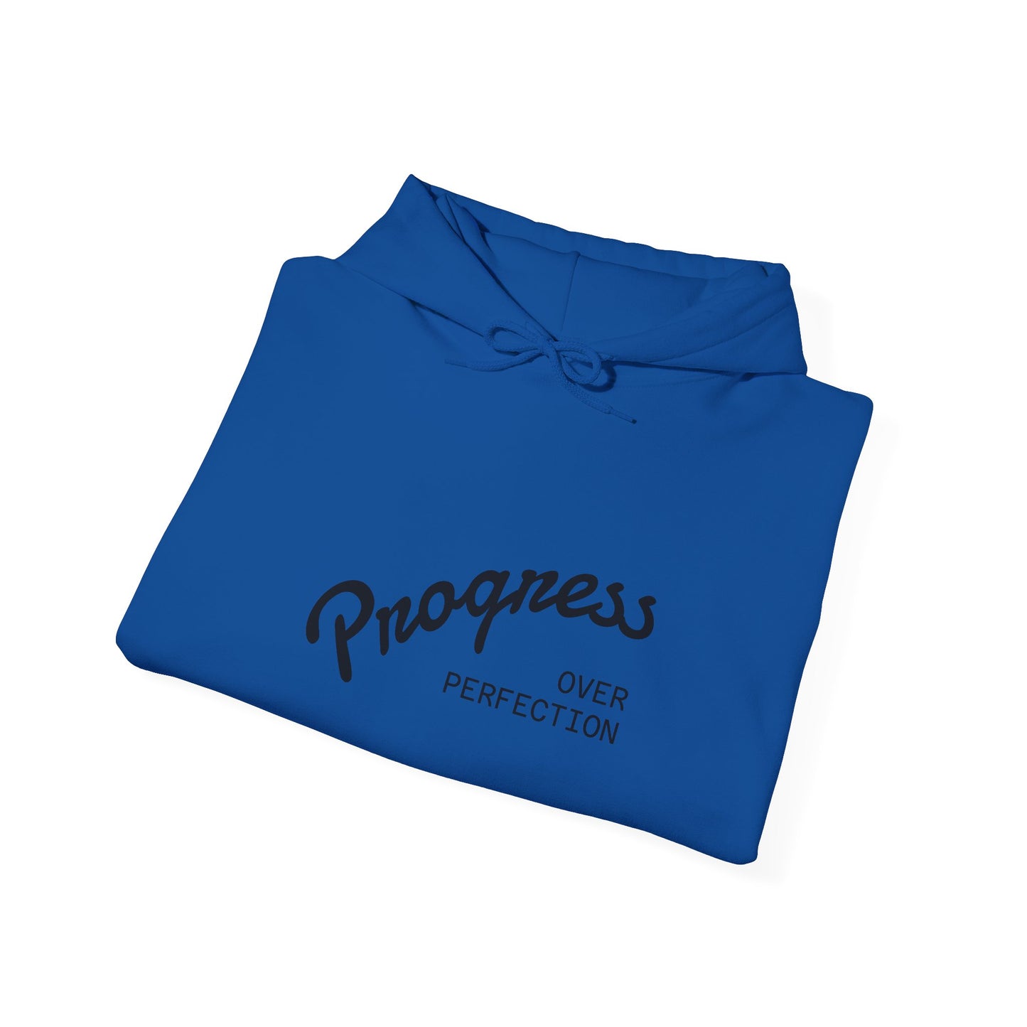 Man Progress Over Perfection - Minimalist Motivational Hoodie