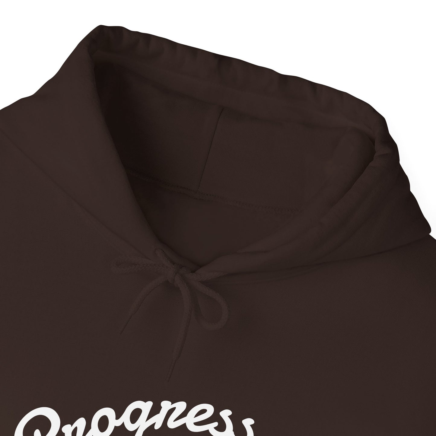 Man Progress Over Perfection - Minimalist Motivational Hoodie