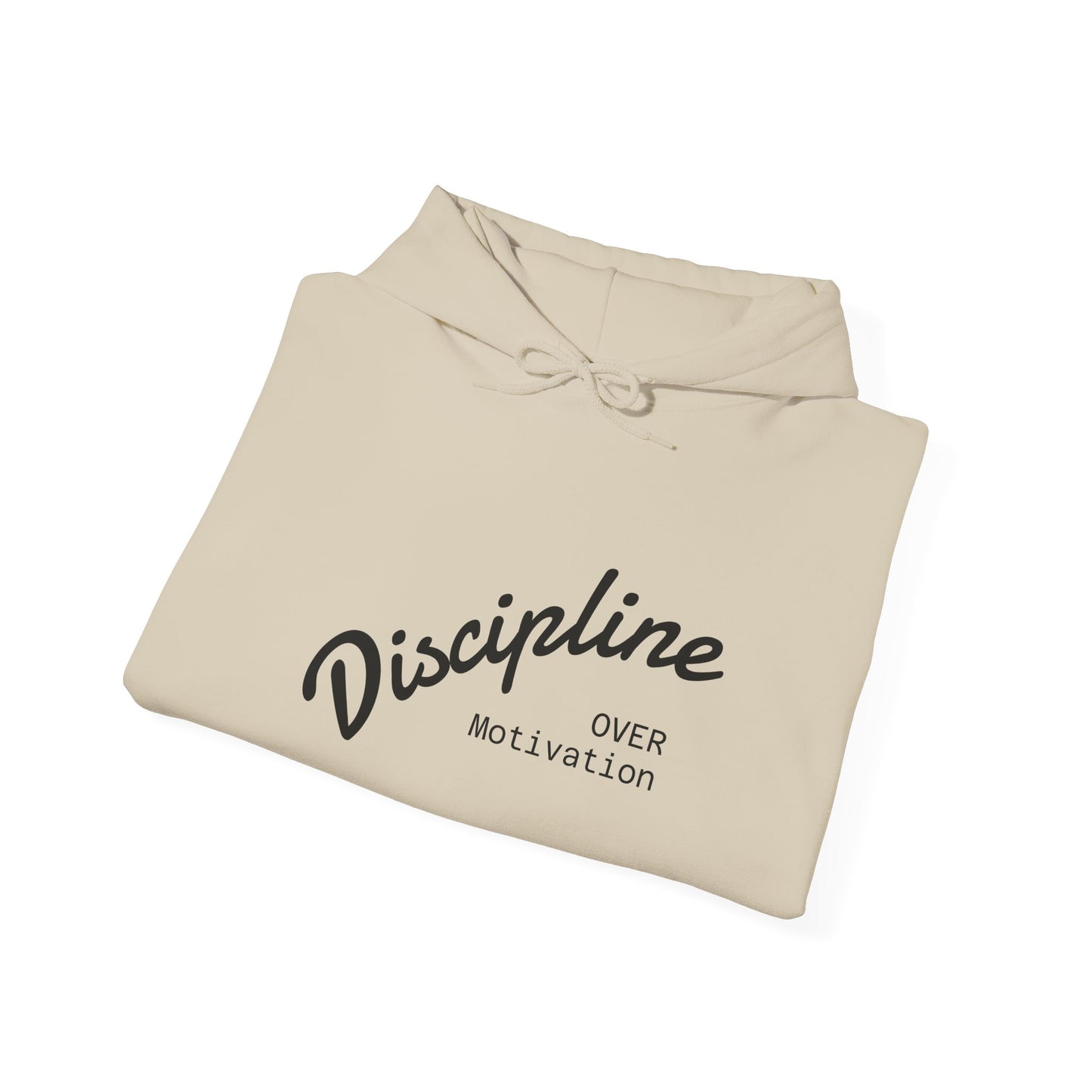 Motivational Hoodie: Discipline Over Motivation, Unisex Sweatshirt for Fitness Lovers, Cozy Gift for Athletes, Inspirational Apparel