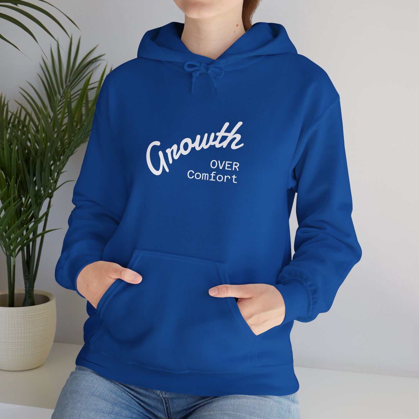 Growth Over Comfort Hoodie - Inspirational Unisex Sweatshirt for Personal Growth