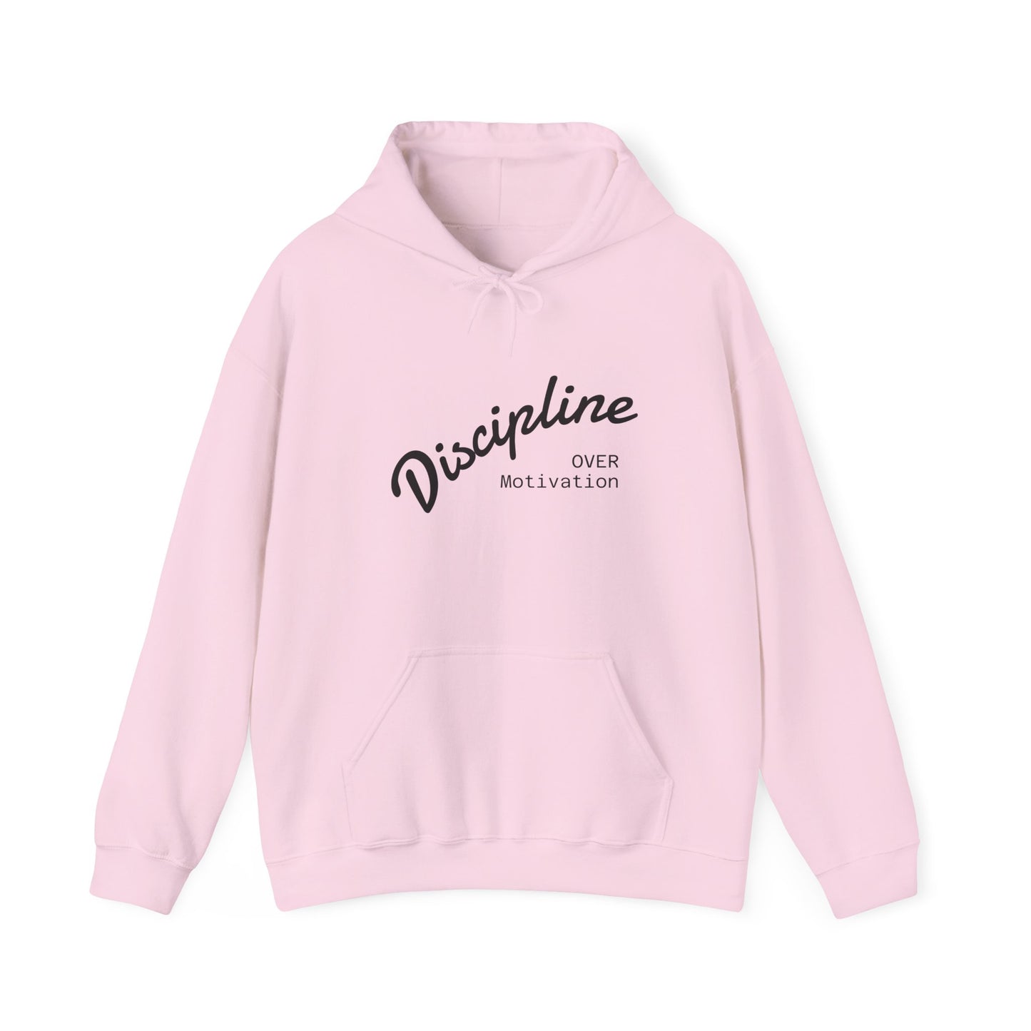 Discipline Over Motivation Hoodie, Unisex Sweatshirt, Cozy Gift for Athletes, Motivational Fashion, Inspirational Apparel