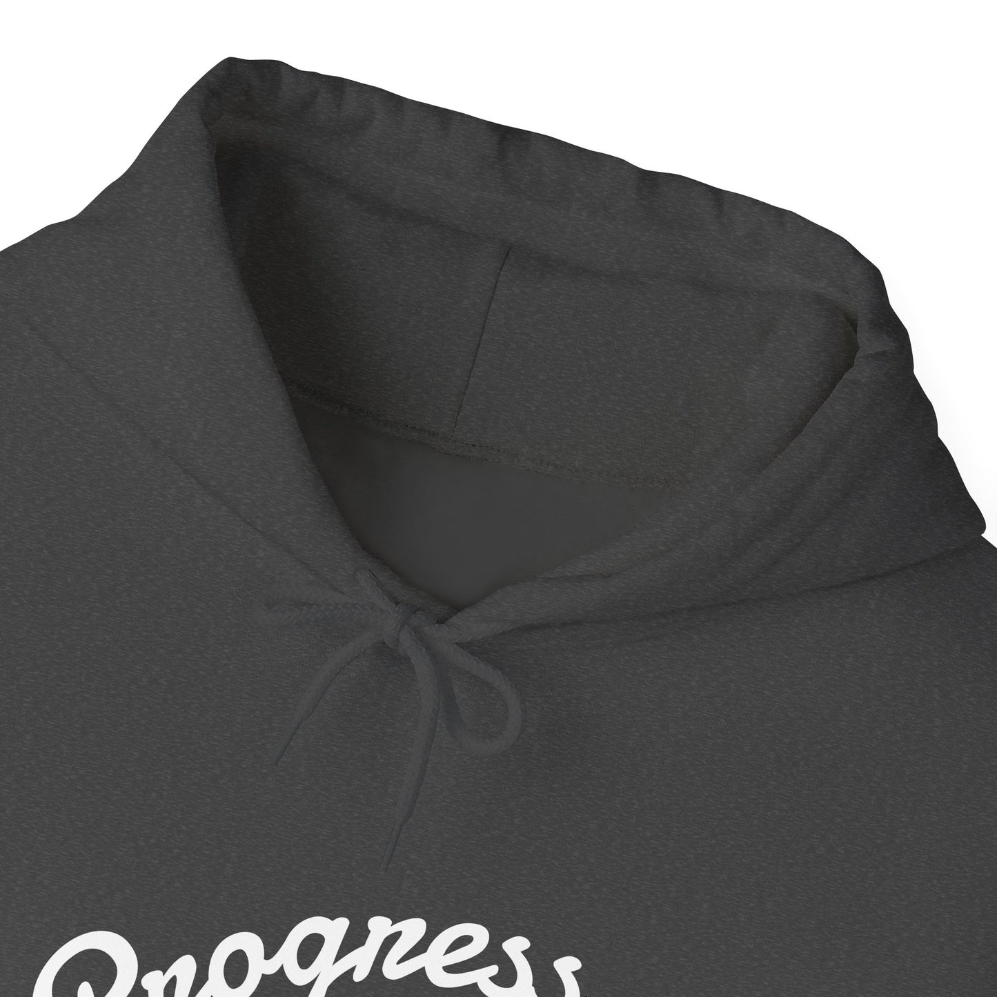 Man Progress Over Perfection - Minimalist Motivational Hoodie