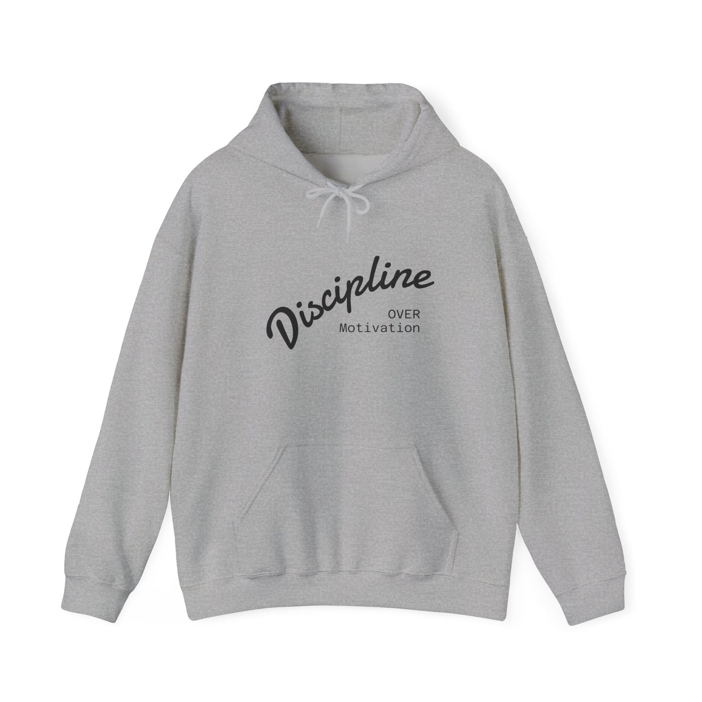 Motivational Hoodie: Discipline Over Motivation, Unisex Sweatshirt for Fitness Lovers, Cozy Gift for Athletes, Inspirational Apparel