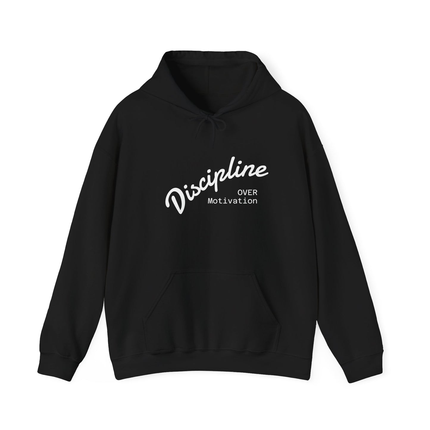 Motivational Hoodie: Discipline Over Motivation, Unisex Sweatshirt for Fitness Lovers, Cozy Gift for Athletes, Inspirational Apparel
