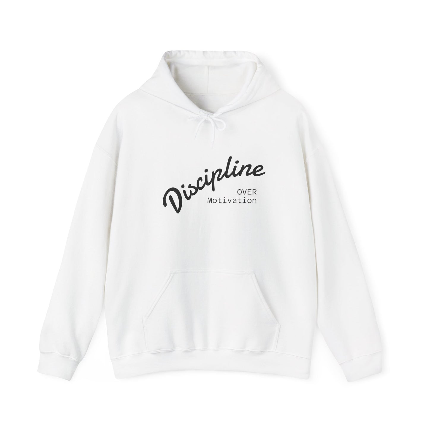 Motivational Hoodie: Discipline Over Motivation, Unisex Sweatshirt for Fitness Lovers, Cozy Gift for Athletes, Inspirational Apparel