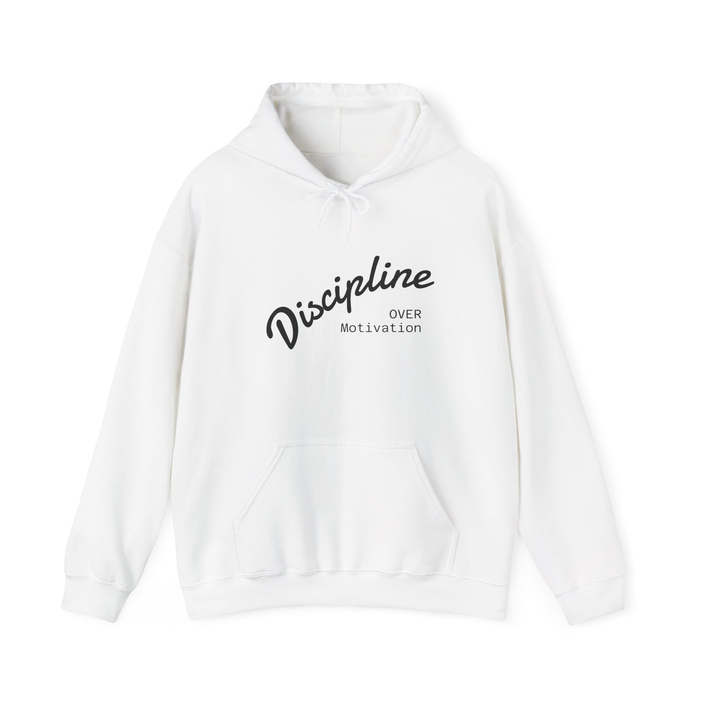 Discipline Over Motivation Hoodie, Unisex Sweatshirt, Cozy Gift for Athletes, Motivational Fashion, Inspirational Apparel