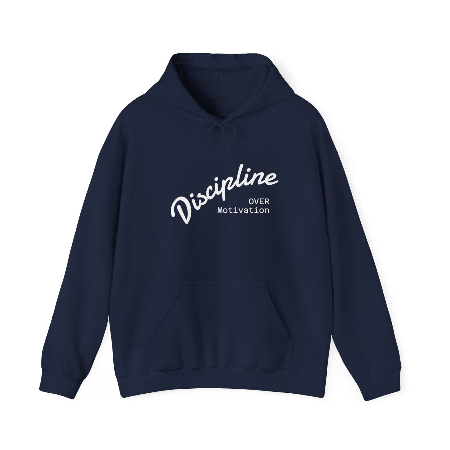 Motivational Hoodie: Discipline Over Motivation, Unisex Sweatshirt for Fitness Lovers, Cozy Gift for Athletes, Inspirational Apparel