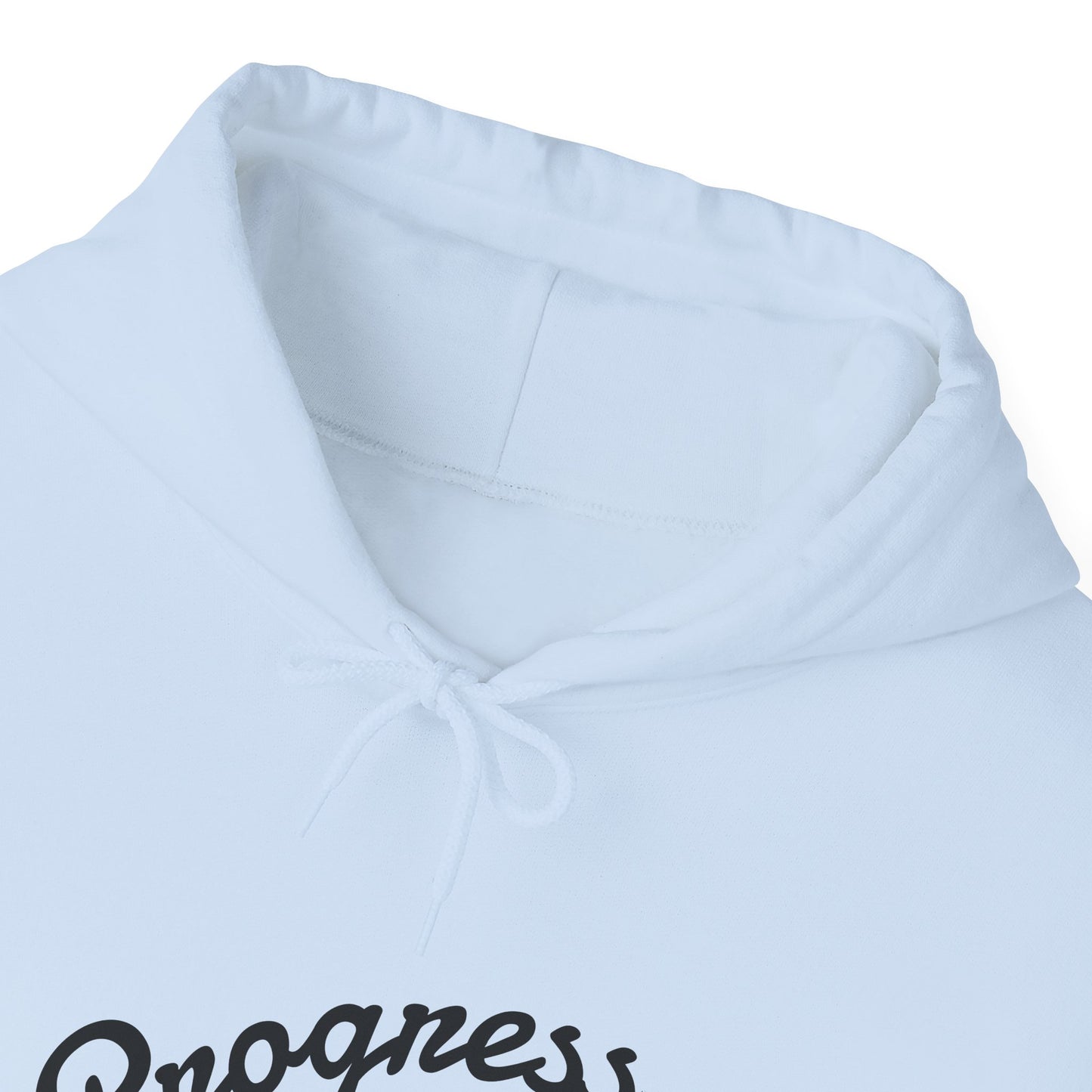 Man Progress Over Perfection - Minimalist Motivational Hoodie