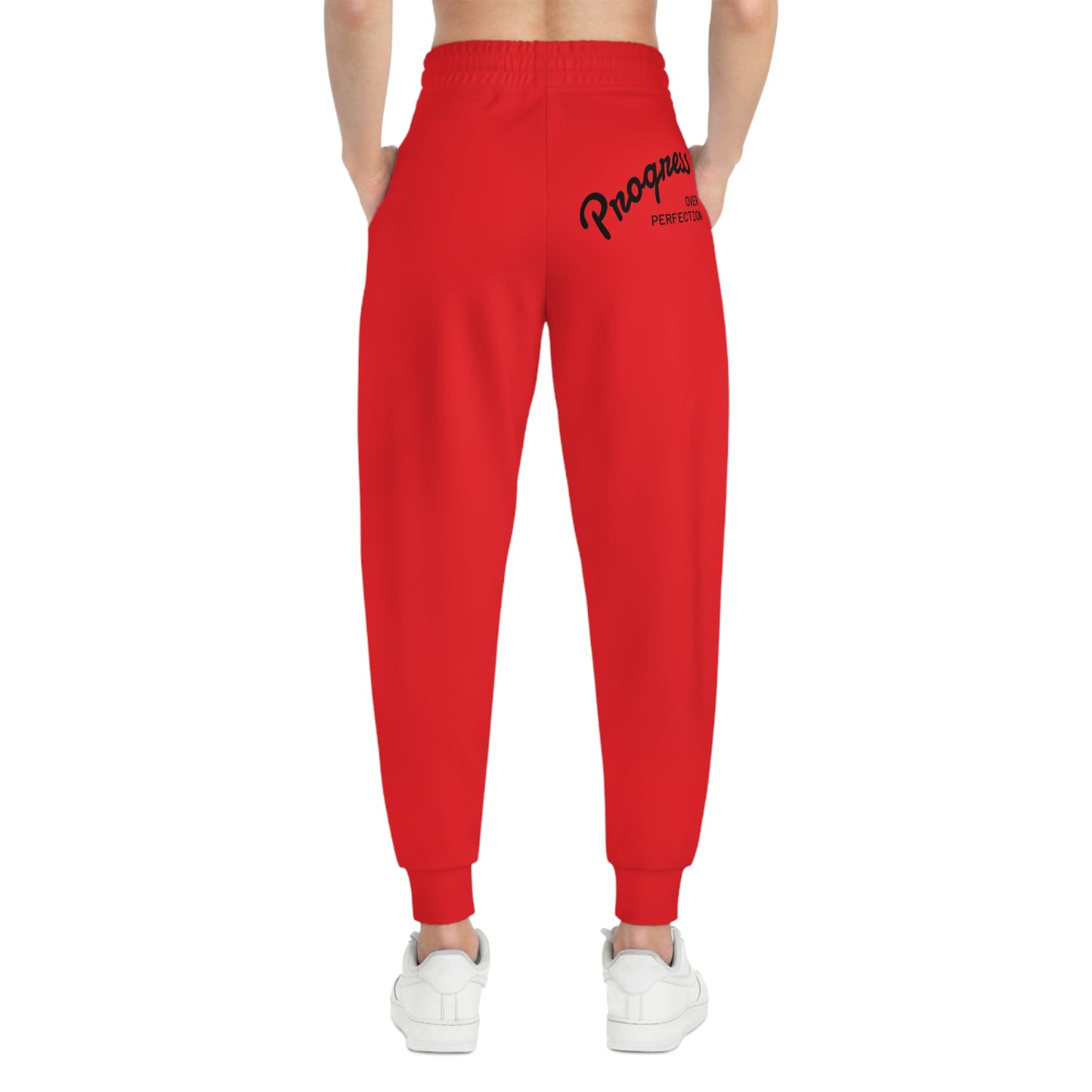 Sporty Red Joggers, Comfortable Athletic Pants for Workouts, Casual Everyday Wear, Perfect for Fitness Enthusiasts, Gift for Holidays