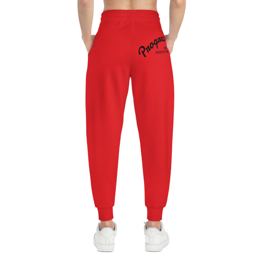 Sporty Red Joggers, Comfortable Athletic Pants for Workouts, Casual Everyday Wear, Perfect for Fitness Enthusiasts, Gift for Holidays