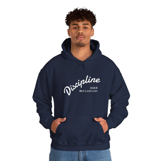 Discipline Over Motivation Hoodie, Unisex Sweatshirt, Cozy Gift for Athletes, Motivational Fashion, Inspirational Apparel