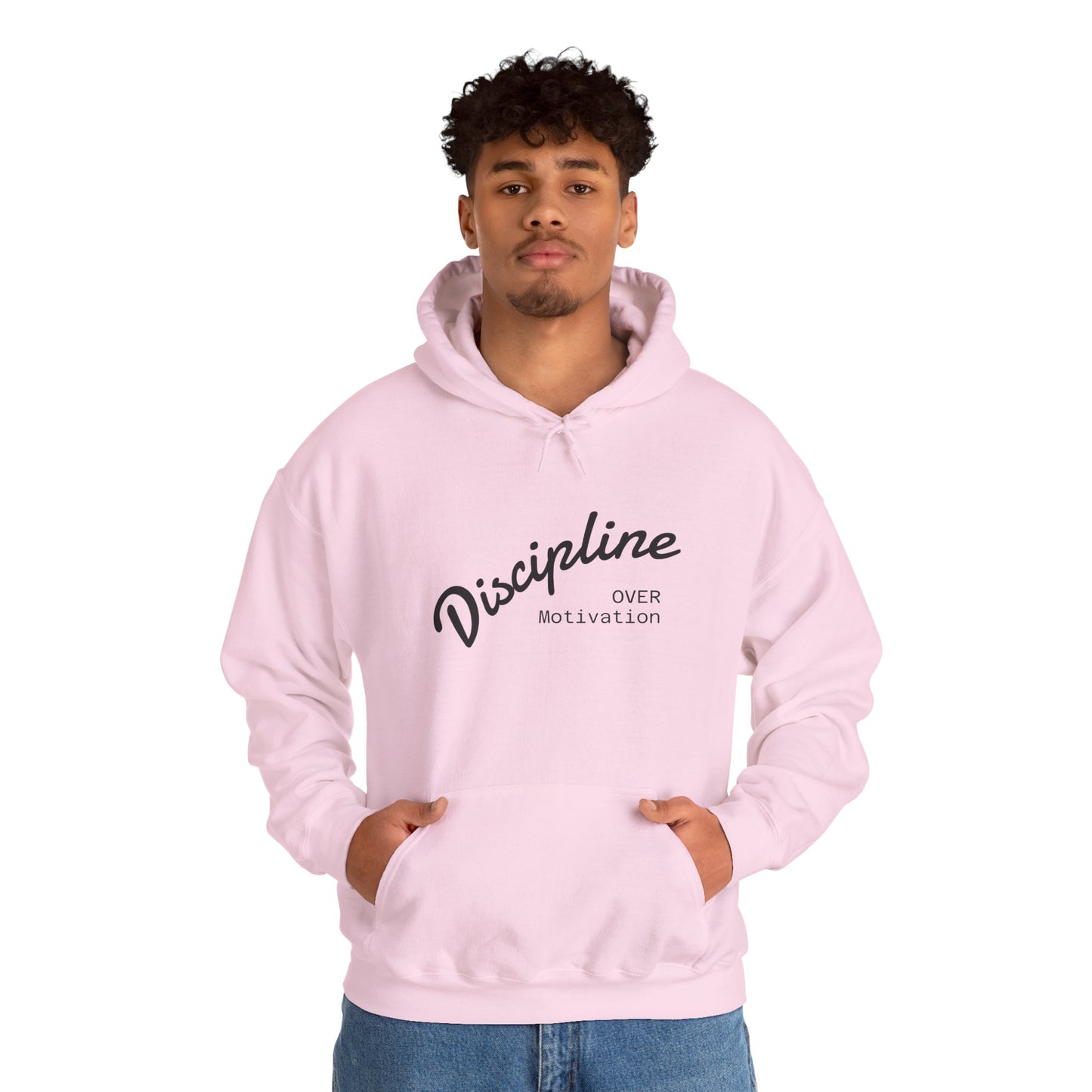 Discipline Over Motivation Hoodie, Unisex Sweatshirt, Cozy Gift for Athletes, Motivational Fashion, Inspirational Apparel