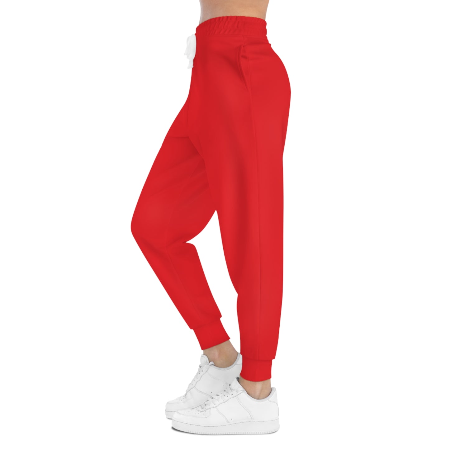Sporty Red Joggers, Comfortable Athletic Pants for Workouts, Casual Everyday Wear, Perfect for Fitness Enthusiasts, Gift for Holidays