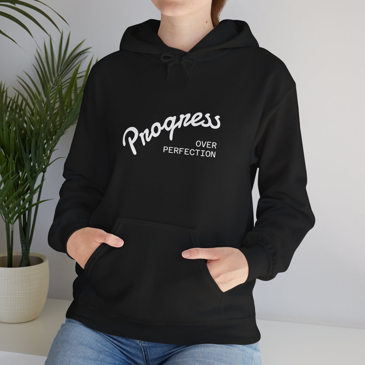 Progress Over Perfection Hoodie- Motivational Streetwear