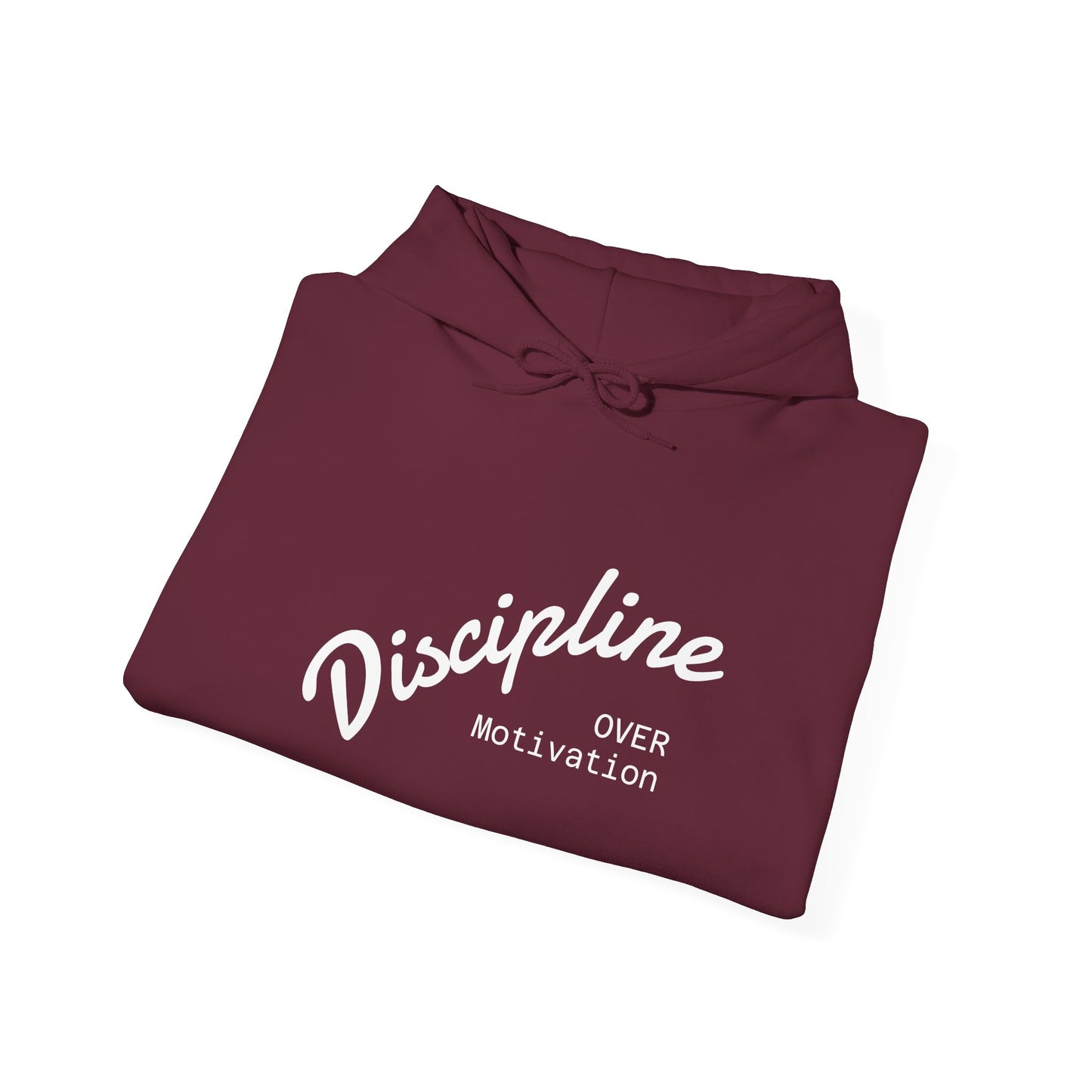 Discipline Over Motivation Hoodie, Unisex Sweatshirt, Cozy Gift for Athletes, Motivational Fashion, Inspirational Apparel