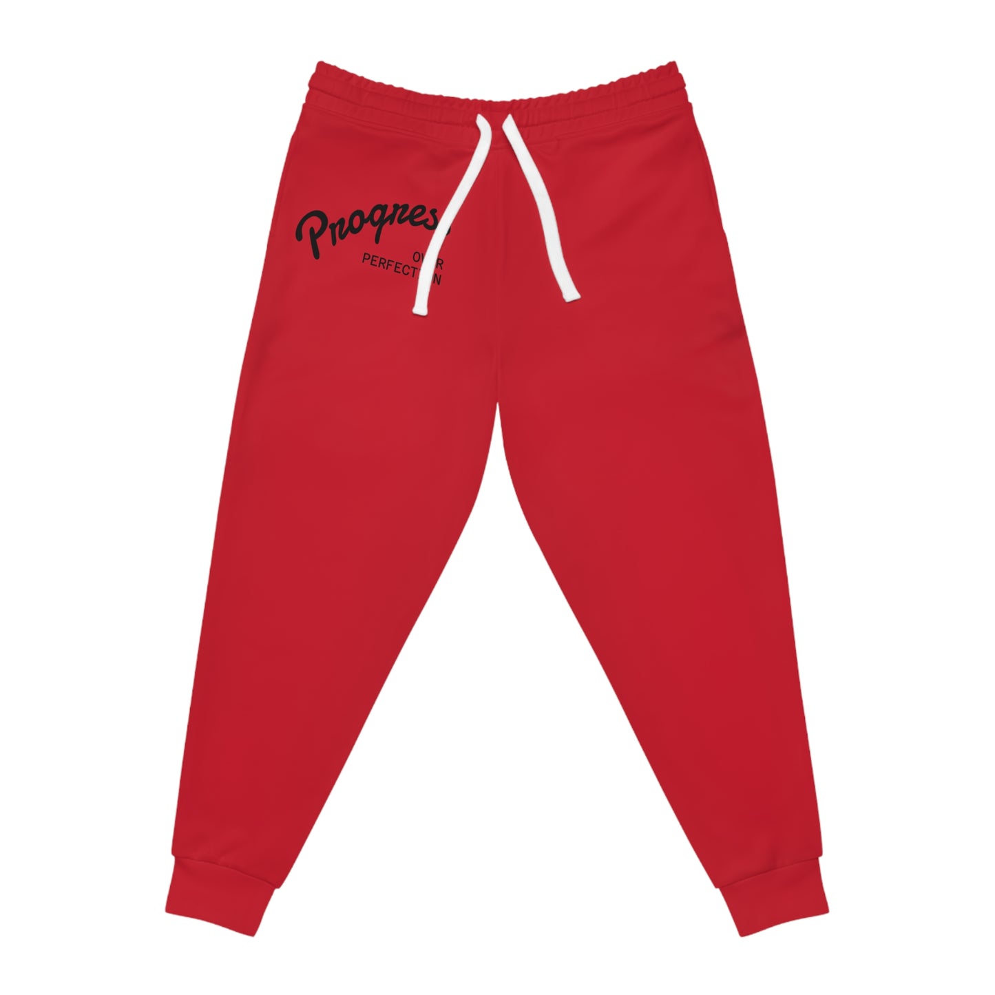 Progressive Athletic Joggers - Comfortable Red Joggers for Gym, Running, Lounging, Sports, Fitness, Workout Gear