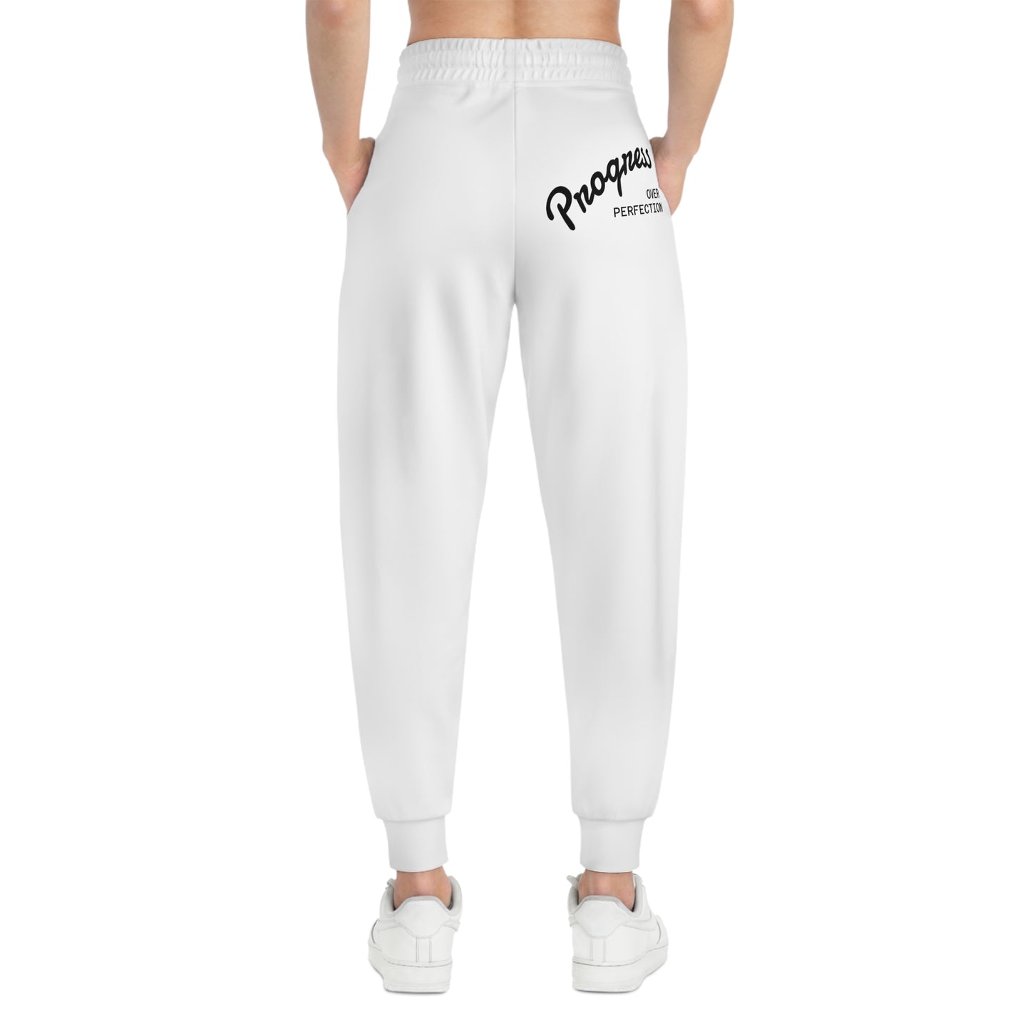 Progress Over Perfection Athletic Joggers, Motivational Joggers, Fitness Pants, Workout Gear, Athleisure Wear, Inspirational Activewear
