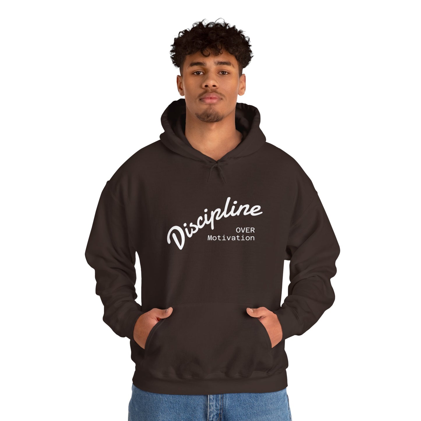 Discipline Over Motivation Hoodie, Unisex Sweatshirt, Cozy Gift for Athletes, Motivational Fashion, Inspirational Apparel
