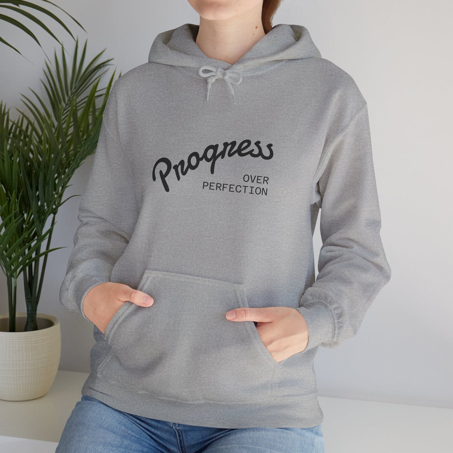 Progress Over Perfection Hoodie- Motivational Streetwear