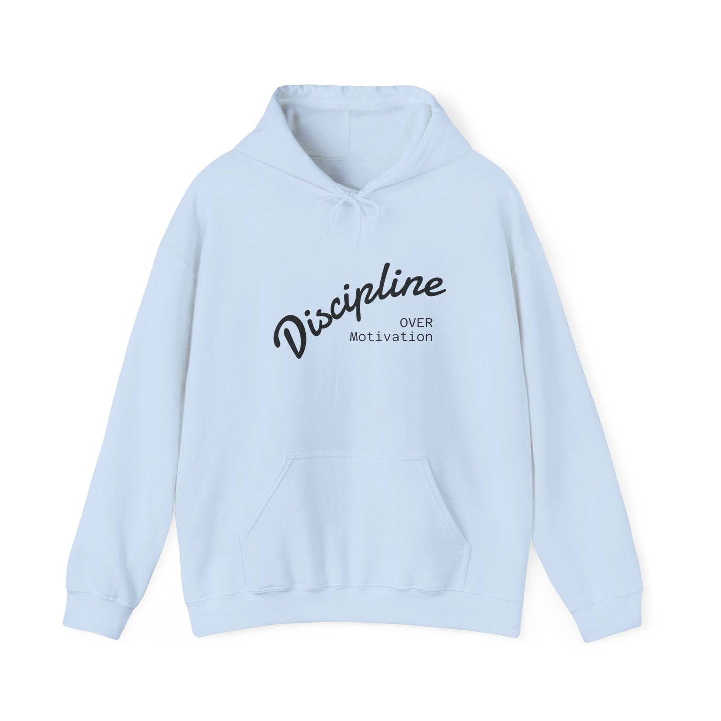 Discipline Over Motivation Hoodie, Unisex Sweatshirt, Cozy Gift for Athletes, Motivational Fashion, Inspirational Apparel