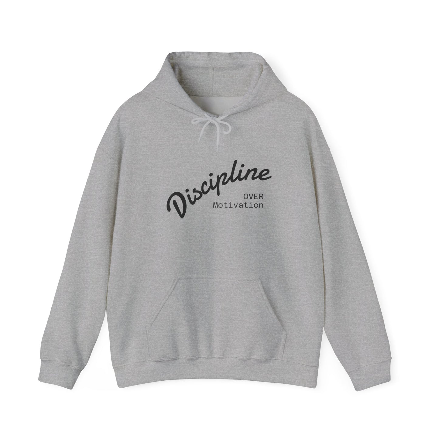 Discipline Over Motivation Hoodie, Unisex Sweatshirt, Cozy Gift for Athletes, Motivational Fashion, Inspirational Apparel