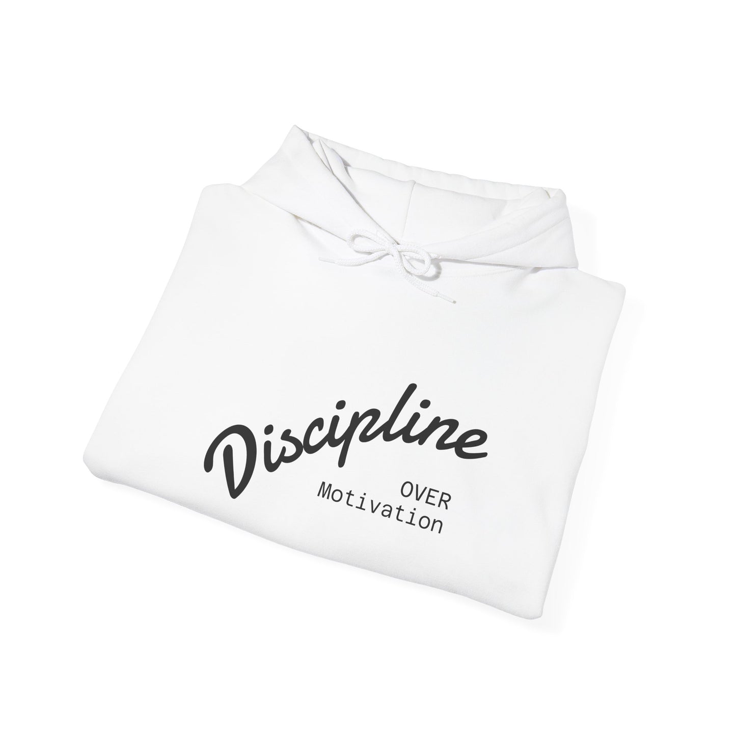 Discipline Over Motivation Hoodie, Unisex Sweatshirt, Cozy Gift for Athletes, Motivational Fashion, Inspirational Apparel