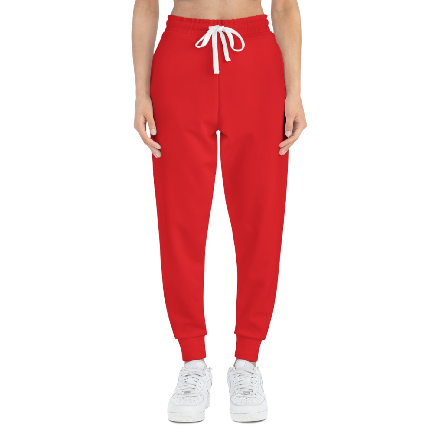 Sporty Red Joggers, Comfortable Athletic Pants for Workouts, Casual Everyday Wear, Perfect for Fitness Enthusiasts, Gift for Holidays