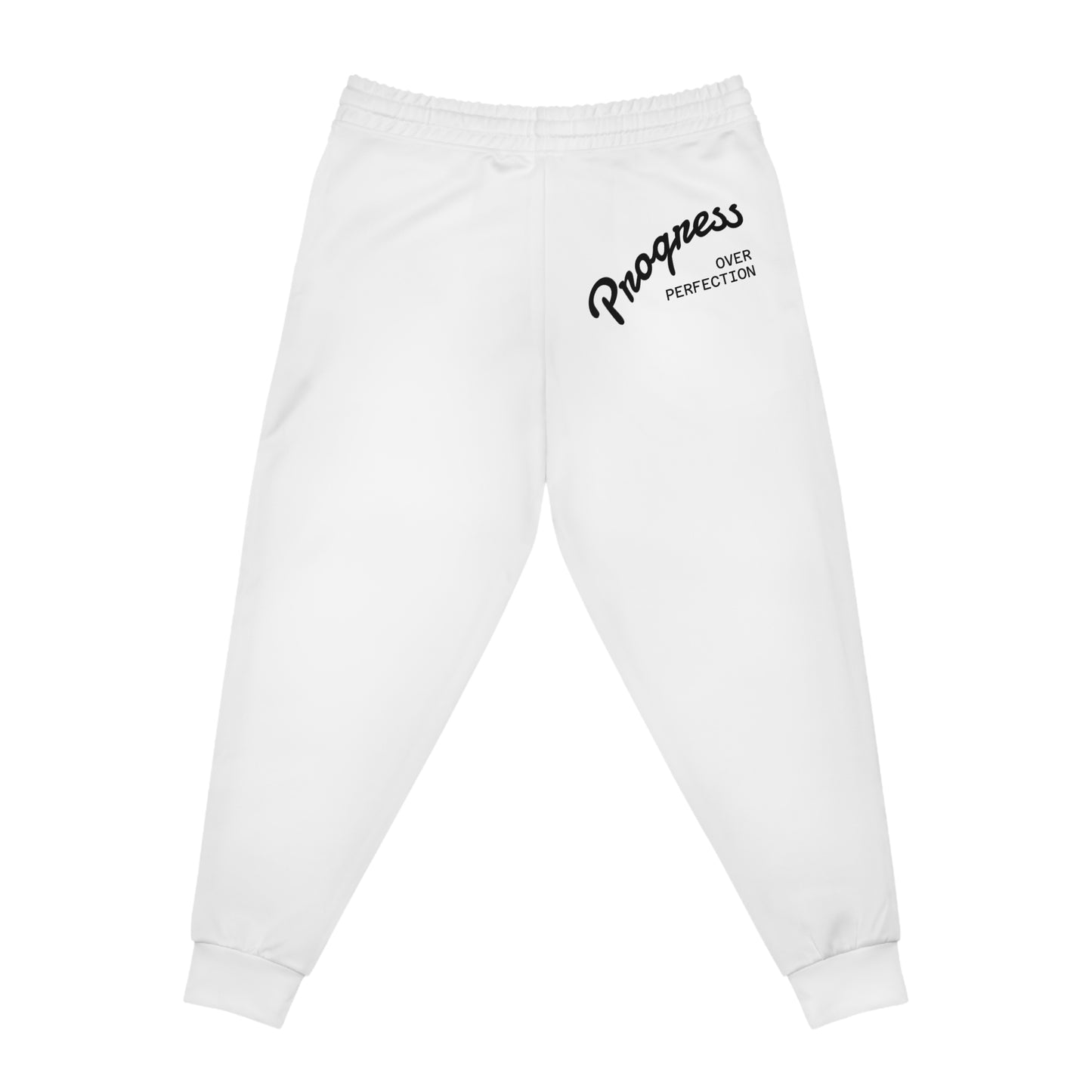 Progress Over Perfection Athletic Joggers, Motivational Joggers, Fitness Pants, Workout Gear, Athleisure Wear, Inspirational Activewear