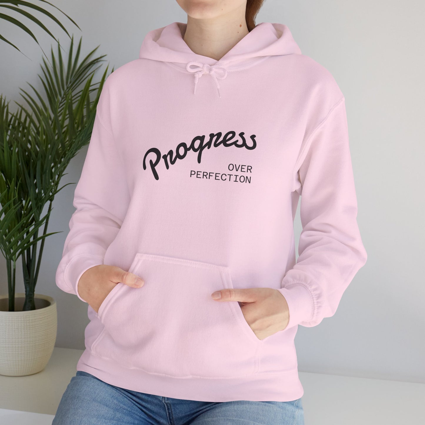 Progress Over Perfection Hoodie- Motivational Streetwear