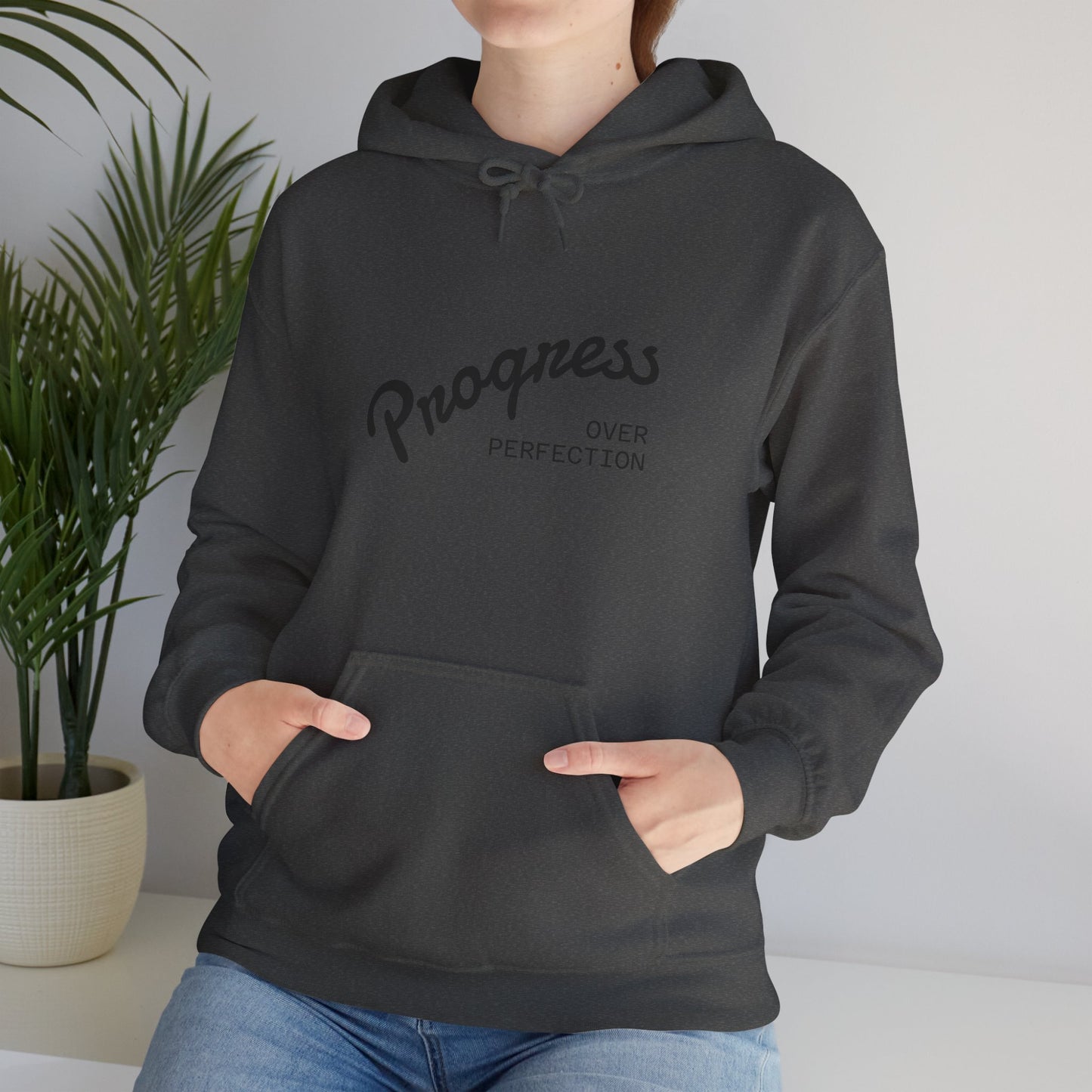 Progress Over Perfection Hoodie- Motivational Streetwear