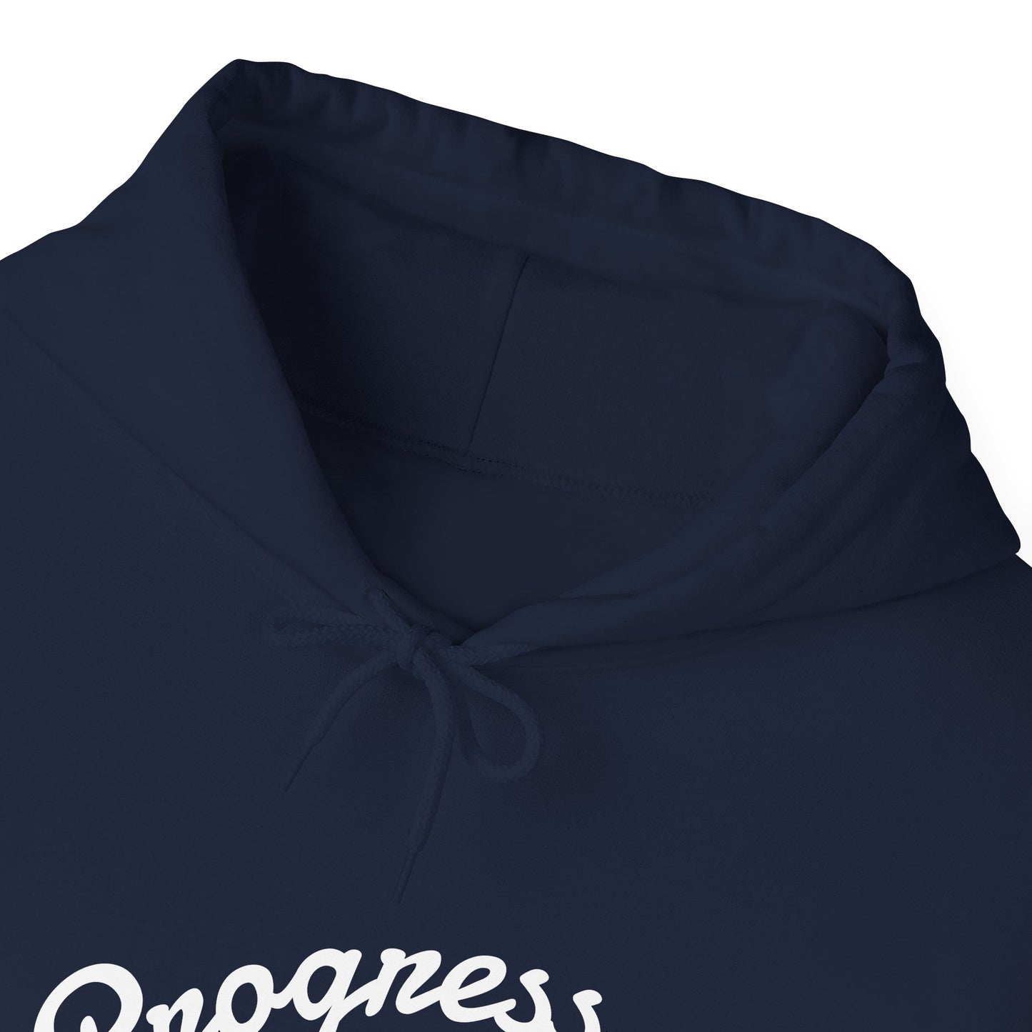 Man Progress Over Perfection - Minimalist Motivational Hoodie